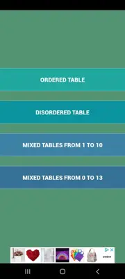 Multiplication tables games android App screenshot 0