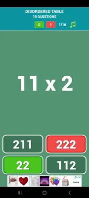 Multiplication tables games android App screenshot 5